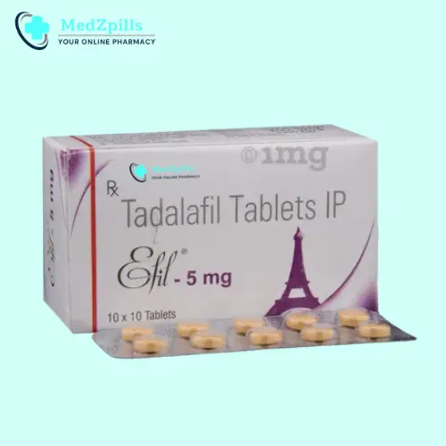 Efil 5mg (Tadalafil Tablet) Side Effects, Uses, Dosage, Interactions,