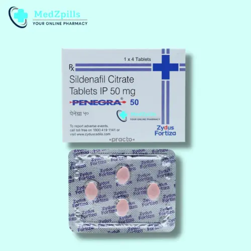 Penegra 50 Mg (Sildenafil Tablets) Uses, Dosage, Interactions